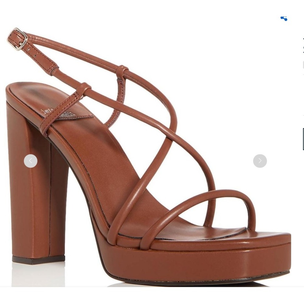 Jeffrey Campbell Aperitif Brown Platform Block Heel Strappy‎ Sandals Size 11 NEW